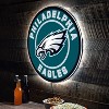 Evergreen Ultra-Thin Edgelight LED Wall Decor, Round, Philadelphia Eagles- 23 x 23 Inches Made In USA - 2 of 4