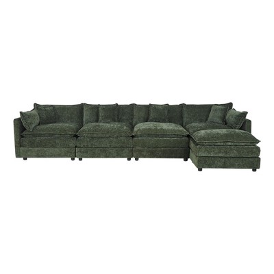 NicBex Couches for Living Room Deep Seat Sofa Couch Upholstered 2 Seater Sleeper Loveseat Sofa with 4 Pillows for Bedroom