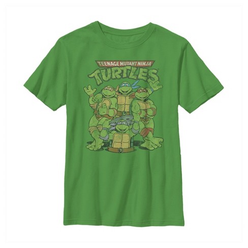 Boy's Teenage Mutant Ninja Turtles Best Friend Shot T-Shirt - Kelly Green -  Small