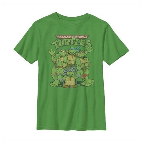 Boy's Teenage Mutant Ninja Turtles Best Friend Shot T-Shirt - Kelly Green - Large