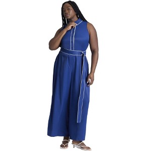 ELOQUII Women's Plus Size Tennis Jumpsuit - 1 of 3