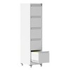 Anybear 4 Drawer Metal Locking Vertical File Cabinet on Wheels for Home & Office - 2 of 4