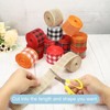 Unique Bargains Wired Edge Polyester Gingham Ribbon for Christmas Decoration 2 Pcs - 4 of 4