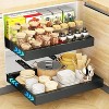 LunaLulinlk Pull Out Cabinet Organizer, Slide Out Drawers for Kitchen Cabinets, (12.4"-20.4"W) Expandable Drawer Organizer for Pots and Pans, Black - 3 of 4