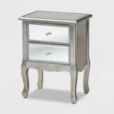 silver nightstand target