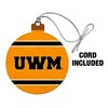 University of Wisconsin Milwaukee Official Stripes Wood Christmas Tree Holiday Ornament - 2 of 4