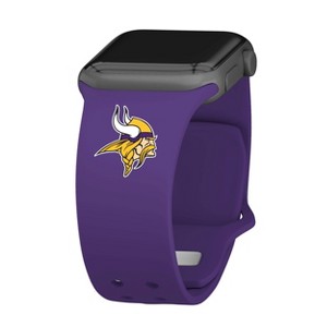 NFL Minnesota Vikings Apple Watch Compatible Silicone Band  - Purple - 1 of 3