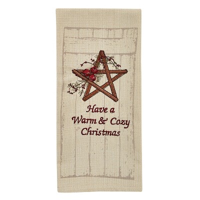 Park Designs Antique Stick Star Dishtowel Set of 2
