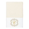 Linum Home Textiles 100% Turkish Cotton MONICA Gold Thread 3PC Embellished Towel Set - 3 of 4