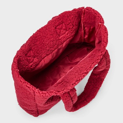 Girls' "St. Moritz" Tote Bag - Red - image 3