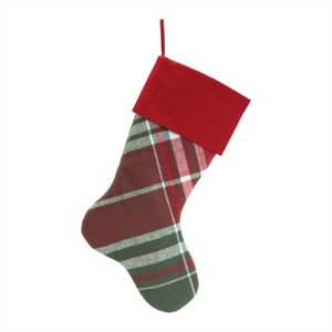 Plaid Print Stocking (Set of 2) - 1 of 2