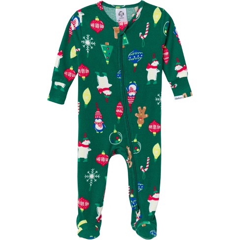 Gerber Holiday Family Pajamas Baby Toddler Neutral One Piece Footed Pajamas Target