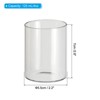 Unique Bargains High Borosilicate Glass Wear Resistant Clear Cylinder Vase - 2 of 4