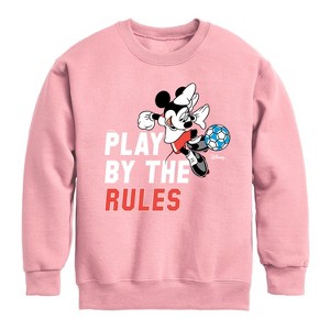 Boys' - Disney - Play By The Rules Soccer Graphic Long Sleeve Fleece Sweatshirt - 1 of 3
