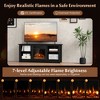 Tangkula Fireplace TV Stand for 65" Flat Screen TV w/ 18" Electric Fireplace Heater - 4 of 4