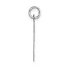 Black Bow Jewelry 14k White Gold, Madison Collection LG Classic Script Initial F Pendant - 2 of 4