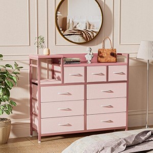 9 Drawers Dresser for Bedroom, Fabric Chest of Drawers with Storage Drawers for Entryway, Closet, Living Room - 1 of 4