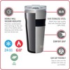 Built 24Oz Stainless Steel Shasta Tumbler, White - 3 of 4