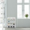 FURNIinspire Shoe Racks Wood 4 Tier Free Standing Shoe Rack Shoe Organizer Multifunctional Shoe Shelf for Entryway, White, 9.4"*16.5"*26" - 2 of 4