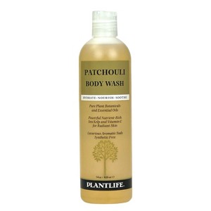 Plantlife Patchouli Body Wash – GMO & Gluten-Free, Gentle & Moisturizing, Natural Ingredients, Made in the USA, 14 oz - 1 of 4