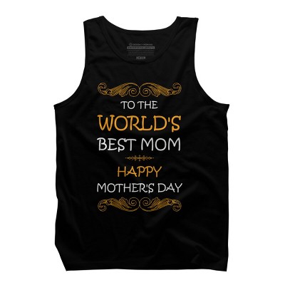 Men's Design By Humans Happy Mother's Day World's Best Mom By tmsarts Tank Top