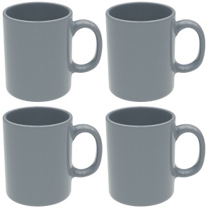 Omniware Teaz Cafe 11 oz Classic Mug, Set of 4 - Vintage Stoneware Coffee Cups, Nostalgic 50s-Inspired Drinkware, Rustic Farmhouse Aesthetic - 1 of 4