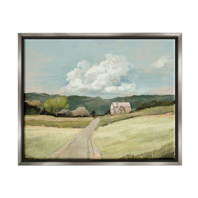 Stupell Industries Road Leading Home Countryside Mountain Landscape