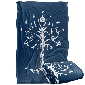 The Lord of The Rings Blanket  36"x58" Tree of Gondor Silky Touch Super Soft Throw Blanket - 1 of 4