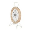 13"x8" Metal Compass Clock Brown - Olivia & May: Silent, Arabic Numerals, Indoor Use - 4 of 4