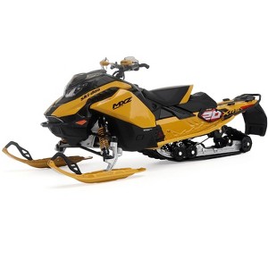 Ski-Doo MXZ XRS 20th Anniversary Snowmobile Yellow 1/12 Die Cast