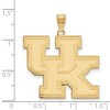 Black Bow Jewelry 10k Yellow Gold Kentucky Wildcats NCAA Extra Large Pendant - 2 of 3