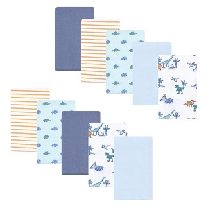 Luvable Friends Hudson Baby Flannel Burp Cloths 10pk Set - 1 of 2