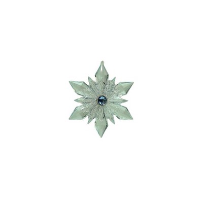 Kurt S. Adler 5" Silver and Blue Snowflake Christmas Ornament