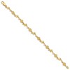Black Bow Jewelry 14k Yellow Gold Dolphin and Shell Bracelet - 7 Inch - 2 of 4