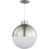 Progress Lighting, Globe Collection, 1-Light Pendant, Brushed Nickel, Opal Glass Shade - 3 of 4