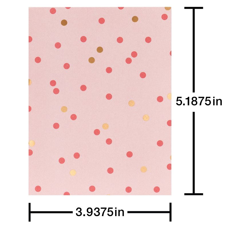 10ct Blank Note Cards Polka Dots Pink, 6 of 8