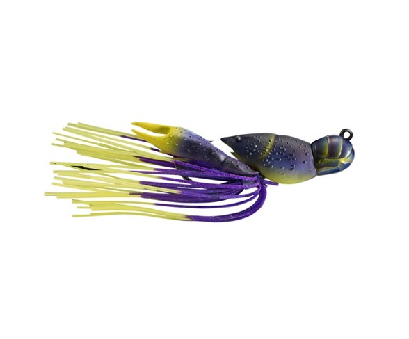 LiveTarget Lures Hollow Body Craw Jig - Junebug/Chartreuse - 1 1/2" - 3/8 oz