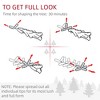 HOMCOM 6 ft PreLit Nordic Pine Artificial Christmas Tree, Hinged Xmas Tree with 300 LED Lights and 795 Branch Tips for Holiday Party Decor, Green - 4 of 4