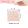 Unique Bargains Velvet Portable Earrings Bracelets Snap Button Jewelry Storage Bag 12 Pcs - 2 of 4