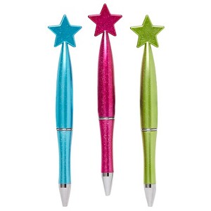 The Lakeside Collection Set of 3 Novelty Ball Pens with Stars 3 Pieces - 1 of 2