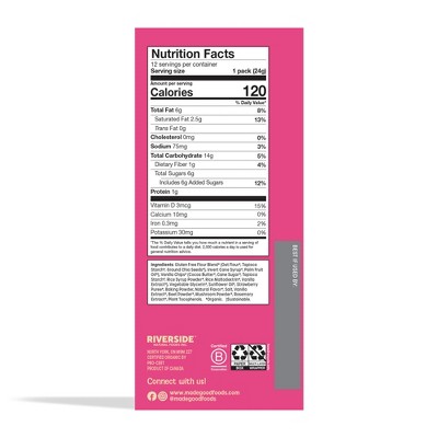 MadeGood Soft Baked Strawberry Crème Cookie Bites - 10.2oz/12ct