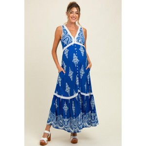 target royal blue dress Royal Blue Anarkali – Samant Chauhan main image 1