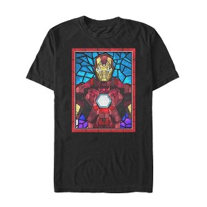 Men's Marvel Iron Man Stained Glass T-Shirt - 1 of 4