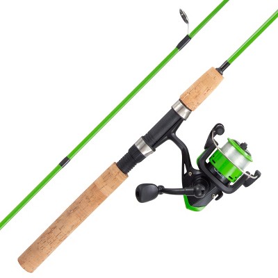 Wakeman Outdoors 78 Fishing Rod & Spinning Reel Combo, Green