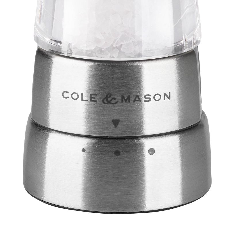 Cole &#38; Mason 7&#34; Stainless Steel Salt and Pepper Mill Gift Set, 6 of 16
