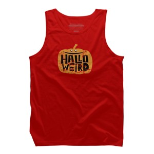 Men's Design By Humans Halloween Halloweird By Spindriftdesigns Tank Top - 1 of 2