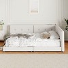 Streamdale Upholstered Queen Size platform bed with USB Ports, Beige - 2 of 4