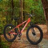 Infurnic Bicycles Fat Tire Bike 7 Speeds Mountain Bike, Dual Disc Brake, Front Suspension, Urban Commuter City Bicycle, Orange, 67*25*40 - 4 of 4
