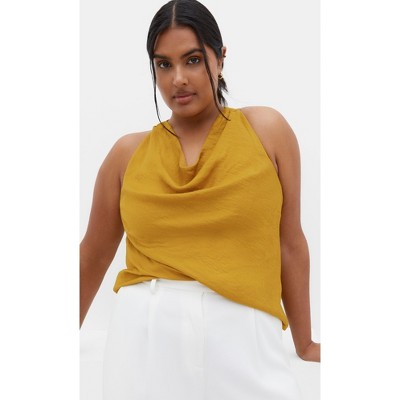 Women's Plus Size Paloma Top - gold | CITY CHIC