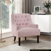 NicBex Polyester Accent Chair,Upholstered Living Room Chairs with Tufted Backrest and Wood Legs,Modern Armchair,Accent Chairs for Living Room - 2 of 4